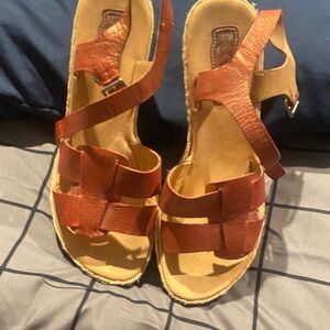 Kork-Ease Tan Leather Sandals